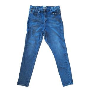 Nicole Miller Womens Blue Jeans Soho High Rise Skinny Classic Casual Size 14